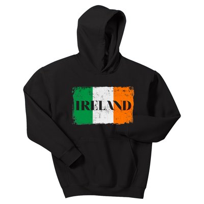 Ireland Grunge Flag Kids Hoodie