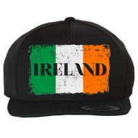 Ireland Grunge Flag Wool Snapback Cap