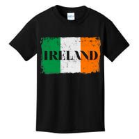 Ireland Grunge Flag Kids T-Shirt