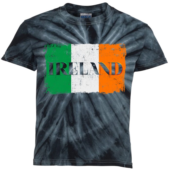 Ireland Grunge Flag Kids Tie-Dye T-Shirt