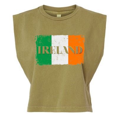 Ireland Grunge Flag Garment-Dyed Women's Muscle Tee