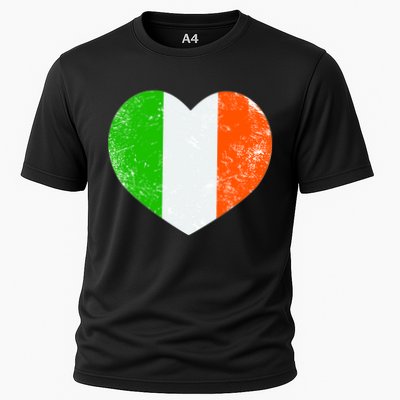 Ireland heart retro flag - St Patricks Day Performance Shirt