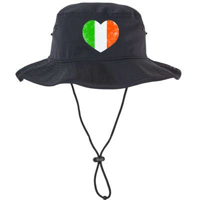Ireland heart retro flag - St Patricks Day Bucket Hat