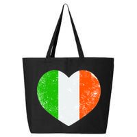 Ireland heart retro flag - St Patricks Day 25L Jumbo Tote