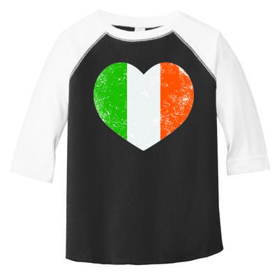 Ireland heart retro flag - St Patricks Day Toddler Fine Jersey T-Shirt