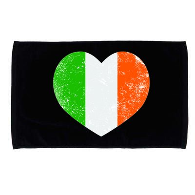 Ireland heart retro flag - St Patricks Day Microfiber Hand Towel