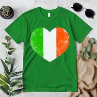 Ireland heart retro flag - St Patricks Day Premium T-Shirt