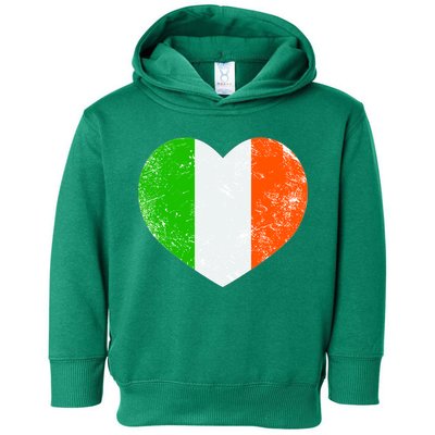 Ireland heart retro flag - St Patricks Day Toddler Hoodie