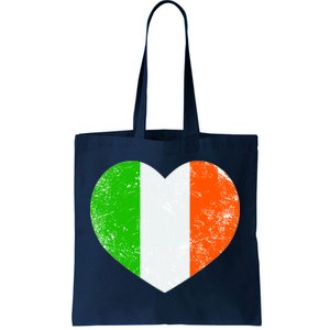 Ireland heart retro flag - St Patricks Day Tote Bag