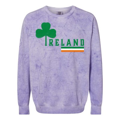 Ireland Irish Clover Colorblast Crewneck Sweatshirt