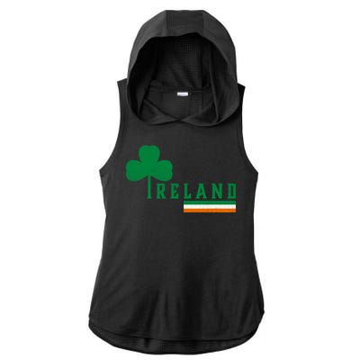 Ireland Irish Clover Ladies PosiCharge Tri-Blend Wicking Draft Hoodie Tank