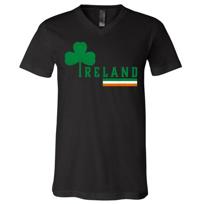 Ireland Irish Clover V-Neck T-Shirt