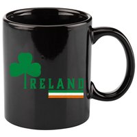 Ireland Irish Clover 11oz C Handle Ceramic Mug