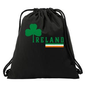 Ireland Irish Clover Drawstring Bag