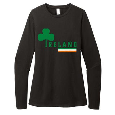 Ireland Irish Clover Womens CVC Long Sleeve Shirt