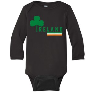 Ireland Irish Clover Baby Long Sleeve Bodysuit