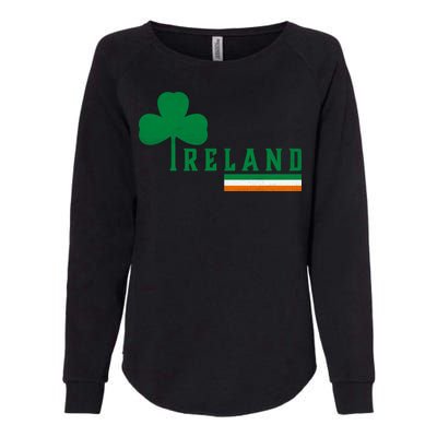 Ireland Irish Clover Womens California Wash Sweatshirt