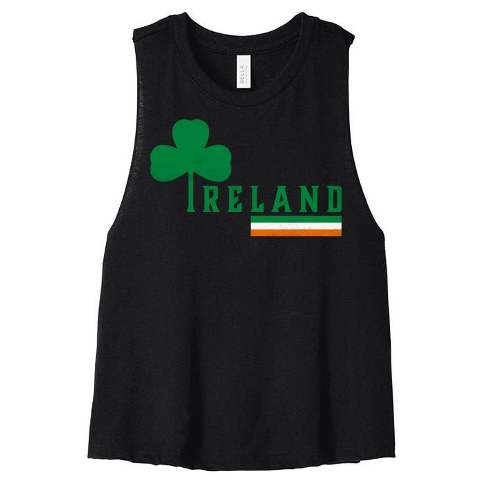 Ireland Irish Clover Women's Racerback Cropped Tank