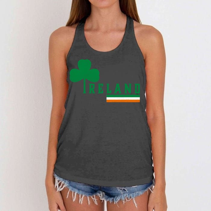 Ireland Irish Clover Women's Knotted Racerback Tank