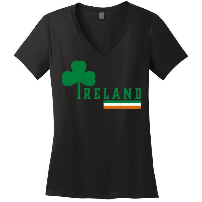 Ireland Irish Clover Women's V-Neck T-Shirt