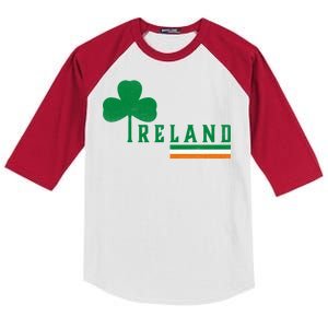 Ireland Irish Clover Kids Colorblock Raglan Jersey