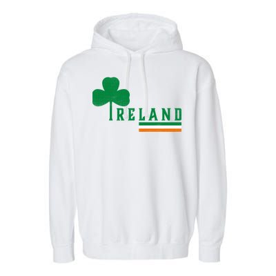 Ireland Irish Clover Garment-Dyed Fleece Hoodie