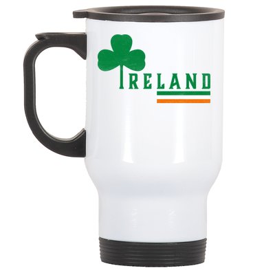 Ireland Irish Clover Stainless Steel Travel Mug