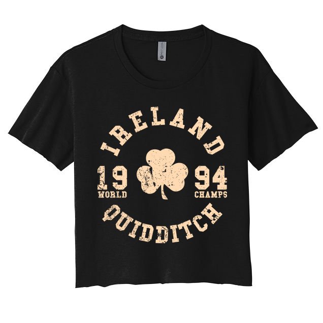 Ireland Quidditch 1994 World Champs Irish St. Patrick's Day Crop Top