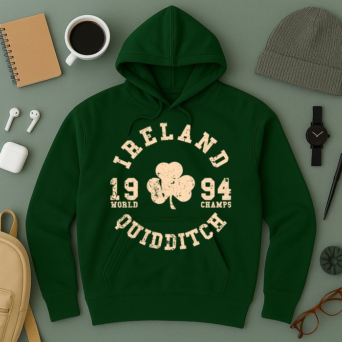 Ireland Quidditch 1994 World Champs Irish St. Patrick's Day Hoodie