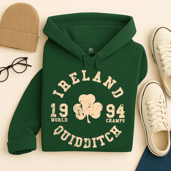 Ireland Quidditch 1994 World Champs Irish St. Patrick's Day Hoodie