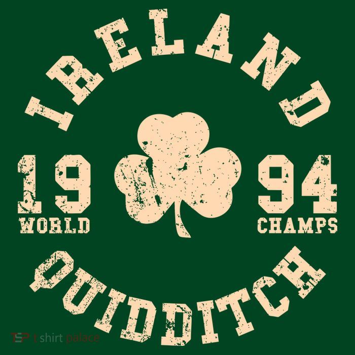 Ireland Quidditch 1994 World Champs Irish St. Patrick's Day Button