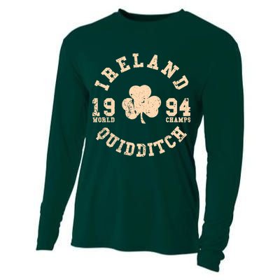 Ireland Quidditch 1994 World Champs Irish St. Patrick's Day Cooling Performance Long Sleeve Crew