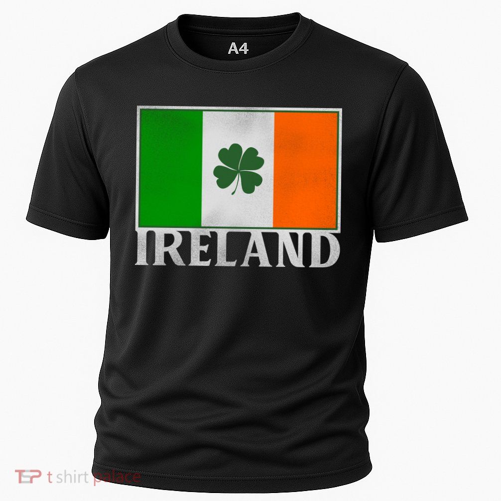 Ireland Shamrock Vintage Flag Performance Shirt