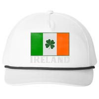 Ireland Shamrock Vintage Flag Snapback Five-Panel Rope Hat