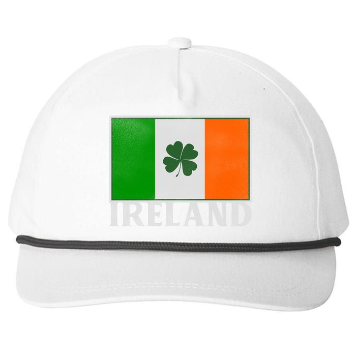 Ireland Shamrock Vintage Flag Snapback Five-Panel Rope Hat