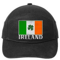 Ireland Shamrock Vintage Flag 7-Panel Snapback Hat