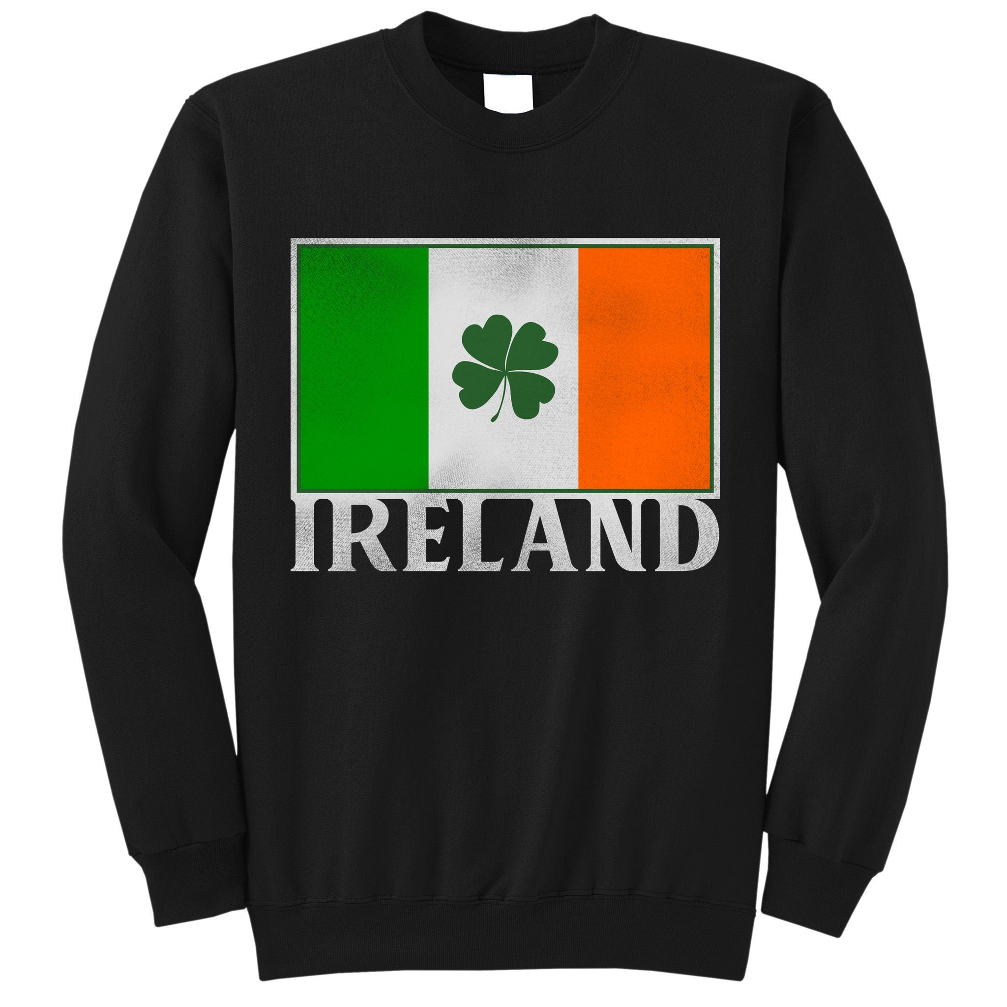 Ireland Shamrock Vintage Flag Tall Sweatshirt