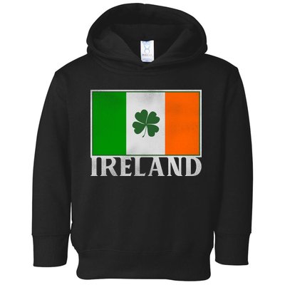 Ireland Shamrock Vintage Flag Toddler Hoodie