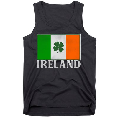 Ireland Shamrock Vintage Flag Tank Top