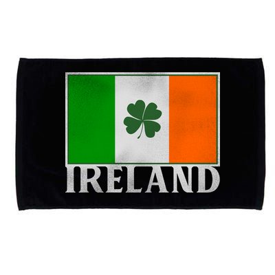 Ireland Shamrock Vintage Flag Microfiber Hand Towel