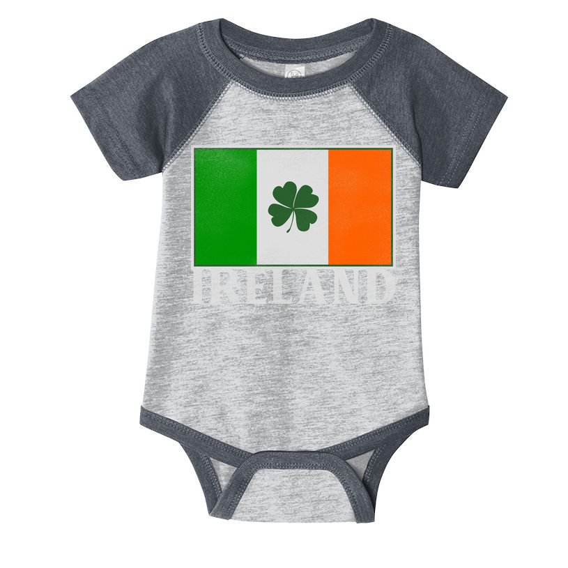 Ireland Shamrock Vintage Flag Infant Baby Jersey Bodysuit