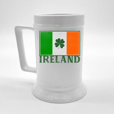 Ireland Shamrock Vintage Flag Beer Stein