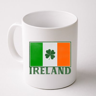 Ireland Shamrock Vintage Flag Coffee Mug