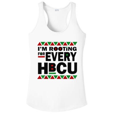 I'm Rooting For Every HBCU Black History Month African Pride Ladies PosiCharge Competitor Racerback Tank