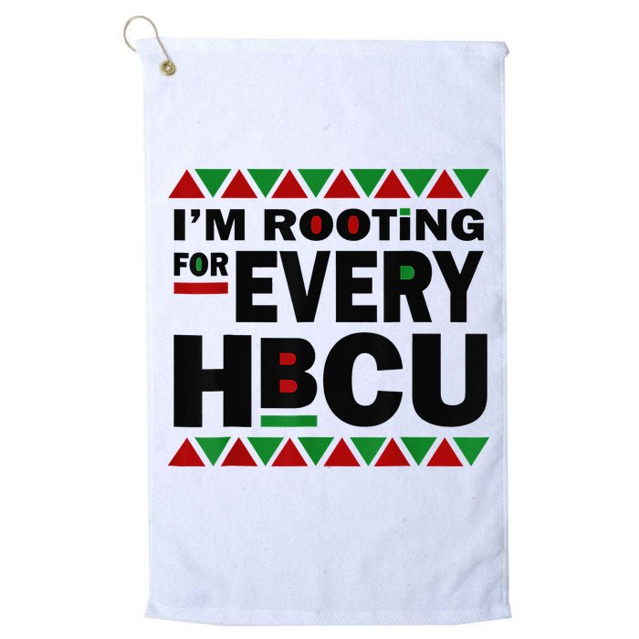 I'm Rooting For Every HBCU Black History Month African Pride Golf Towel