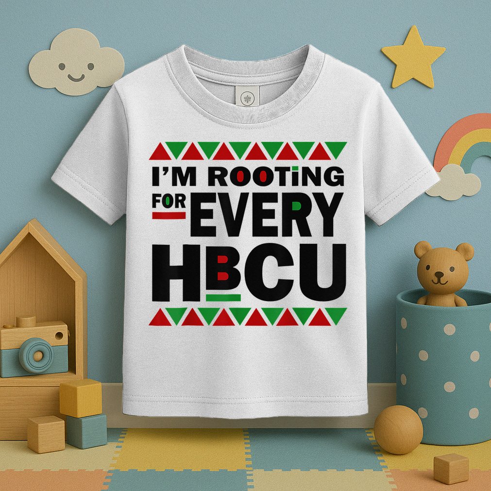 I'm Rooting For Every HBCU Black History Month African Pride Toddler T-Shirt