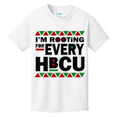 I'm Rooting For Every HBCU Black History Month African Pride Kids T-Shirt