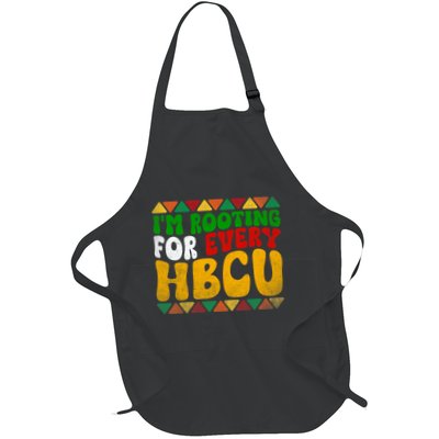 IM Rooting For Every Hbcu Historical Black College Student Full-Length Apron With Pockets