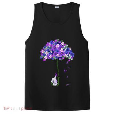 ILl Remember For You Purple Elephant AlzheimerS Awareness Cute PosiCharge Competitor Tank