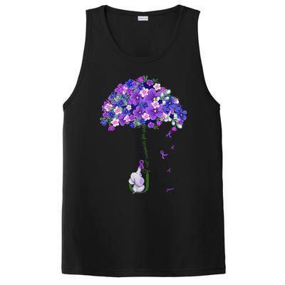 ILl Remember For You Purple Elephant AlzheimerS Awareness Cute PosiCharge Competitor Tank